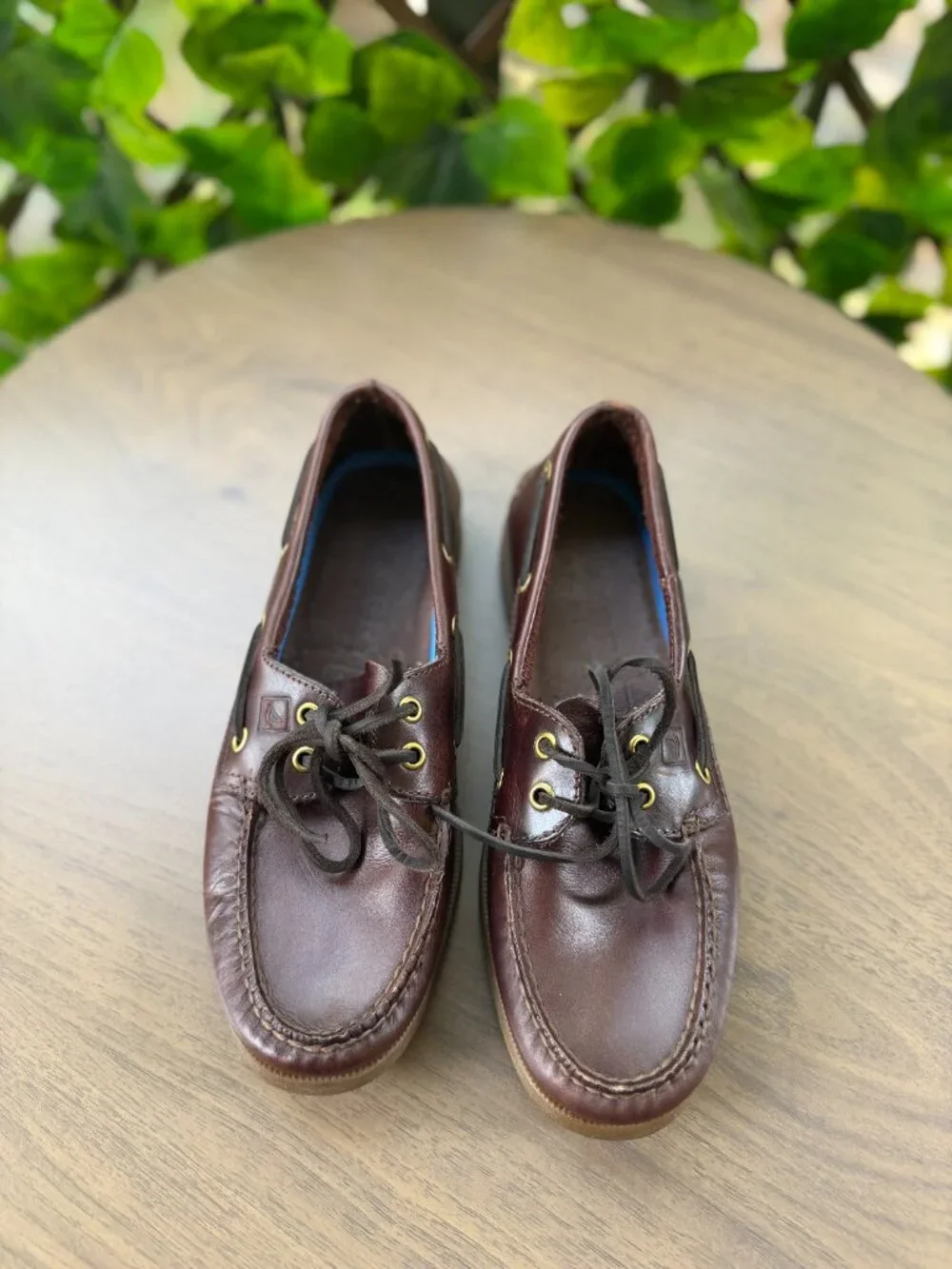 Sperry Top-Sider Authentic Original 2-Eye Boat Shoes Men's Dark Brown Leather